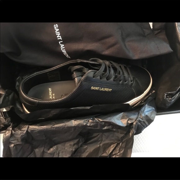 Saint Laurent Black and Pink Sneaker 36.5 (US 6.5 Wms) - Picture 2 of 4